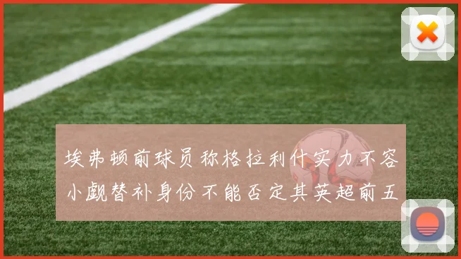 埃弗顿前球员称格拉利什实力不容小觑替补身份不能否定其英超前五地位