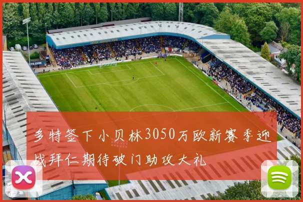 多特签下小贝林3050万欧新赛季迎战拜仁期待破门助攻大礼